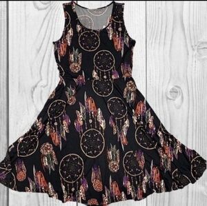 Lularoe Dreamcather Nikki Tank Dress Large New